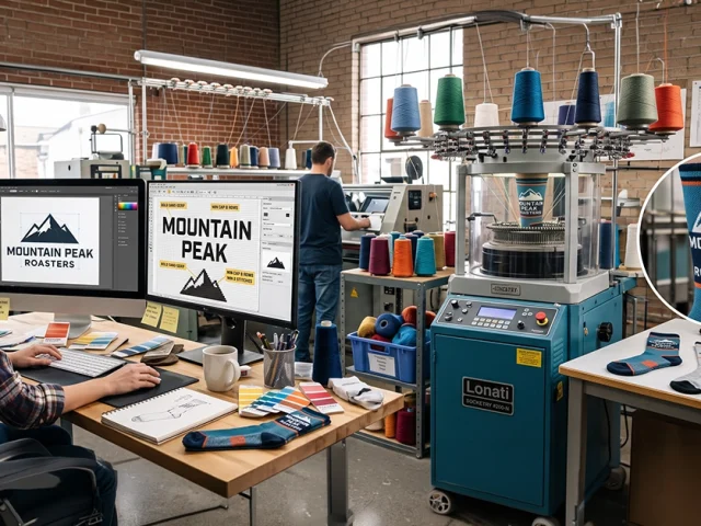 Vector Artwork to Jacquard Stitch: Preparing Your Logo for Custom Sock Production