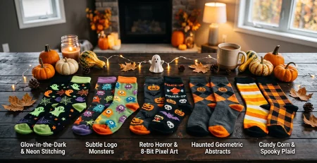 Spooky Swag: Creative Custom Sock Designs for Your Team This Halloween
